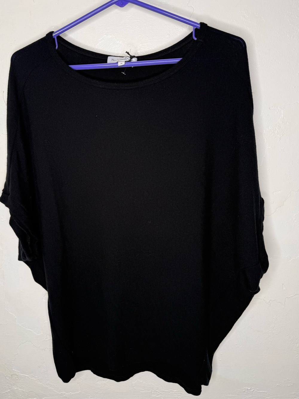MICHAEL STARS Verna Dolman Sleeve Knit Top in Black New With Tags Size Medium - Picture 15 of 15